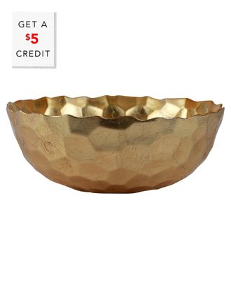 Vietri Vietri Rufolo Glass Honeycomb Large Bowl With $6 Credit