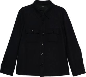 Tom Ford Giacca-camicia con tasche - Blu