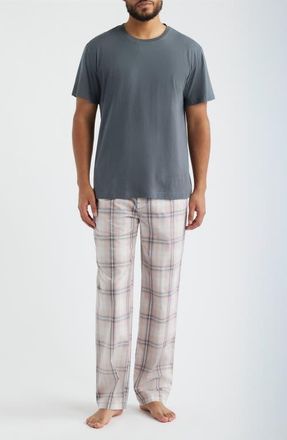 Majestic International Long Day Pajama T-Shirt & Pants in Quartz at Nordstrom, Size Xx-Large
