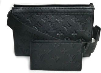 Louis Vuitton Black Monogram Shadow Pouch Shoulder Bag (Pre-Owned)