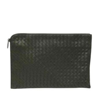 Bottega Veneta Pre-owned Clutches, female, Green, Size: ONE SIZE Pre-owned Leather Clutch