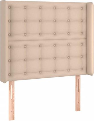 vidaXL Cabecero Con Led Cuero Sint&eacute;tico Capuchino 83x16x118/128 Cm Vidaxl