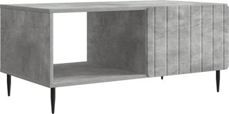 vidaXL Mesa De Centro Gris Hormig&oacute;n 90 X 50 X 40 Cm Vidaxl