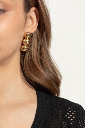 Alaia Brass Earrings, Womens, Gold