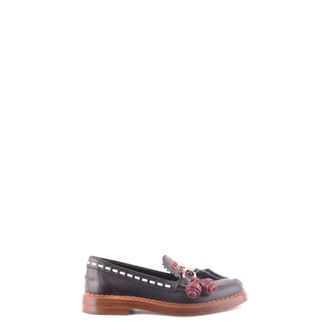 Tod's Zakelijke Mocassins - Dames - Loafers - Zwart - 36 1/2 EU - Katoen - Schoenen