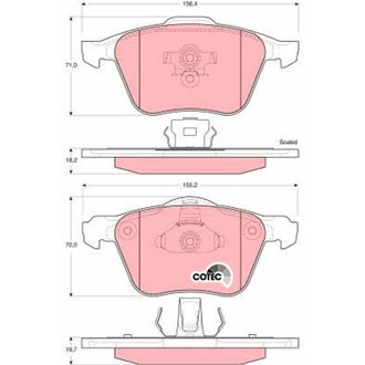 OEM Pastillas De Freno Delanteras Gdb1576 Trw