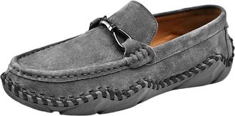 Generic Mens Slip On Loafers Casual Driving Moccasins Comfortable Easy Go Shoes for Men All Day Wear(Gray,10.5)