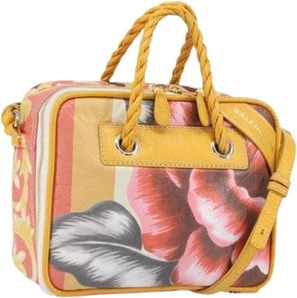 Balenciaga Pre-owned Handbags, female, Multicolor, Size: ONE SIZE Pre-owned Canvas Handbag