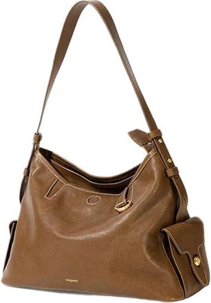 Generic JCVBN hobo bag vegetable tanned cowhide shoulder crossbody soft bag large capacity