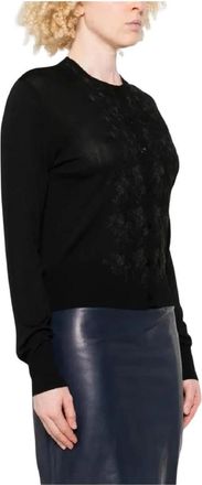 Ermanno Scervino Dames, Truien, Zwart, Maat: S