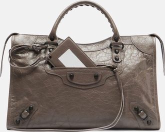 Balenciaga Le City Medium leather tote bag