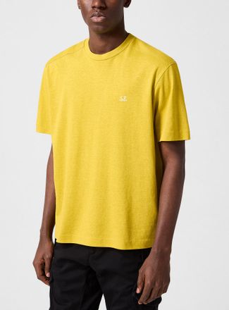 C.P. Company Mens Raw yoke mini-logo T-shirt