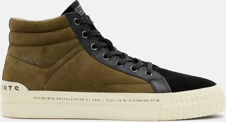 AllSaints Cow Leather Maverick Leather High Top Trainers, Size: UK 12/US 13/EU 46