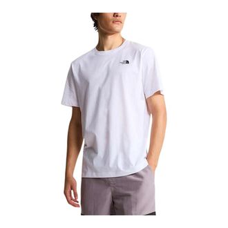 The North Face Outdoor Tops, male, White, Size: XL Round Neck Short Sleeve T-Shirt