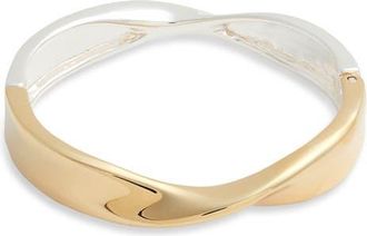 Nordstrom Demi Fine Twisted Bangle Bracelet in 14K Gold- Sterling Plated at Nordstrom