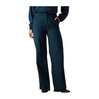 Another Label Dames, Broeken, Blauw, Maat: S