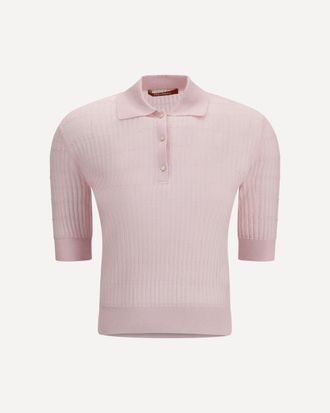 Max Mara Polo Gallo in wool and silk Female L