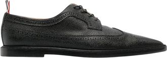 Thom Browne Wingtip Brogue Sneakers - Dames - Veterschoenen - Zwart - 36 EU - Leer - Schoenen
