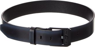 Diesel Logo Bluestar Leather Belt