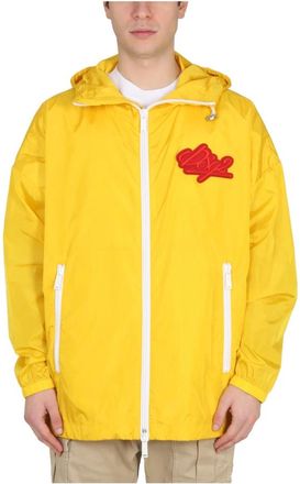 Dsquared2 Jacket With Logo Patch - Heren - Zomerjassen - Oranje - M - Jassen