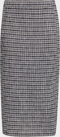 Vince Plaid Knit Midi Skirt