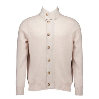 Gran Sasso Cardigans, male, Beige, Size: 3XL Beige Stylish Model