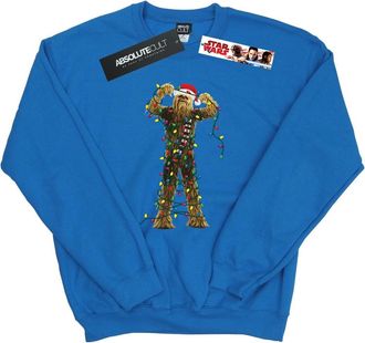 Star Wars Heren Chewbacca Kerstverlichting Sweatshirt (Koningsblauw)