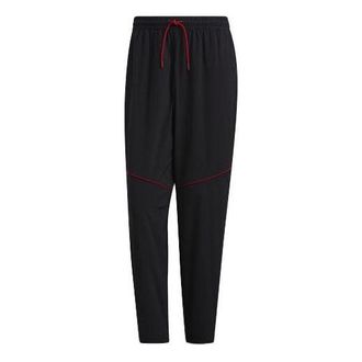 adidas Mens adidas Side Contrasting Colors Lacing Sports Pants/Trousers/Joggers Black H39233