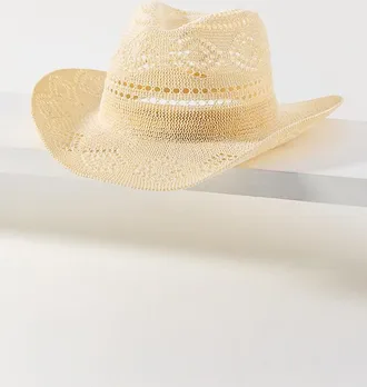 Anthropologie Straw Rancher Hat