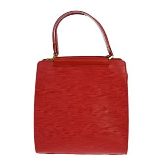 Louis Vuitton Figari Handbag Epi Leather Red Leather Handbag (Pre-Owned)