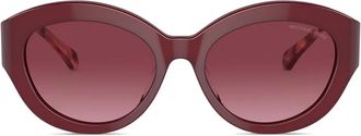 Michael Kors Brussels zonnebril met cat-eye montuur - Rood