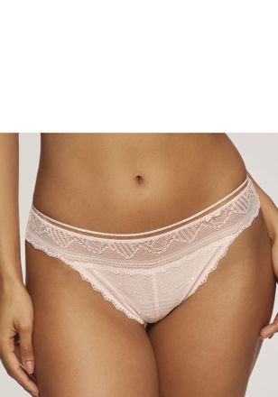 Lascana String LASCANA Tiziana, Damen, Gr. 32/34, beige (puder), Microtouch, Obermaterial: 84% Polyamid, 16% Elasthan, figurbetont, Unterhosen String, mit ant