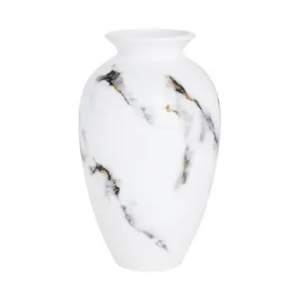 Prouna Marble Venice Fog 9.5 Inch Urn Vase in White at Nordstrom