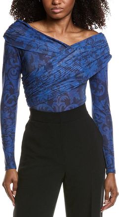 Avec Les Filles Printed Blouson Bodysuit