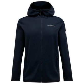 Peak Performance Light Zip Hood Fleecejacke f&uuml;r Herren | schwarz