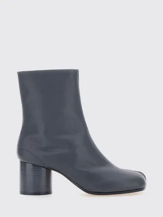 Maison Margiela Tabi Lambskin Ankle Boots with Cylindrical Heel