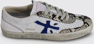 Premiata Sneakers David in pelle con inserti effetto pitone e crackl&egrave;