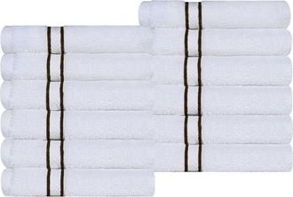 Superior 12-Piece Turkish Cotton Washcloths in Chocolate at Nordstrom Rack