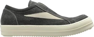 Rick Owens Laceless Vintage Sneakers - Heren - Schoenen - Grijs - Maat: 45 EU Katoen