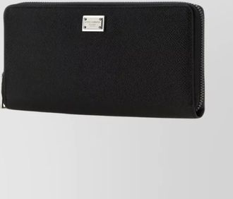 Dolce & Gabbana grained leather zip around wallet