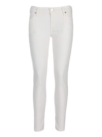 Citizens Of Humanity White Skinny Mid Rise Jeans