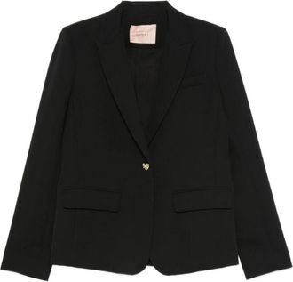 Twinset Twin-set Jas - Dames - Blazers - Zwart - M - Jassen