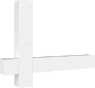 vidaXL Vidaxl - 5 Piece tv Cabinet Set White Engineered Wood