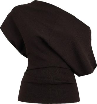 Clea Top monospalla Aveline - Marrone