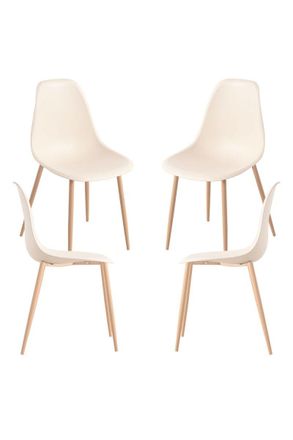 Regalos Miguel Packs Sillas Comedor - Pack 4 Sillas Mykle - Beige