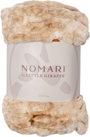 Little Giraffe Cascade Throw Blanket in Driftwood/Ivory at Nordstrom