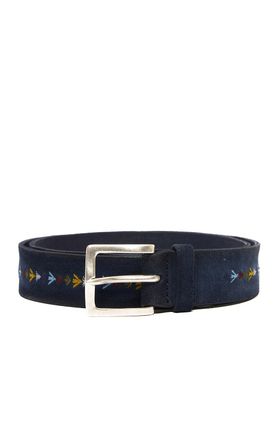 Orciani Embroidered Suede Leather Casual Belt