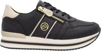 Remonte Zwart Combi Sneaker Stijlvol Comfortabel - Dames - Sneakers - Zwart - 37 EU - Schoenen