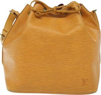 Louis Vuitton Petit Noé Yellow Leather Shoulder Bag (Pre-Owned)