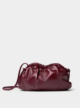 Mansur Gavriel Womens Cloud burgundy leather mini bag